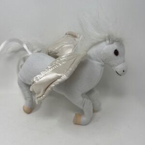 Sababa Toys Dragonology White‎ Pegasus Winged Horse Plush 2006 Stuffed Toy